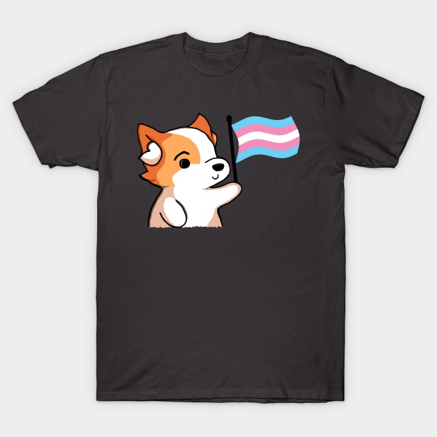 Transgender Pride - Corgi Version T-Shirt by Forsakendusk